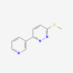 molecular formula C10H9N3S B2764054 3-(methylsulfanyl)-6-(pyridin-3-yl)pyridazine CAS No. 872701-35-4