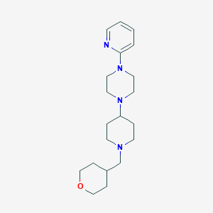 molecular formula C20H32N4O B2764059 1-{1-[(oxan-4-yl)methyl]piperidin-4-yl}-4-(pyridin-2-yl)piperazine CAS No. 2034557-42-9