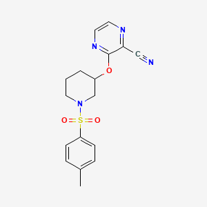 3-((1-Tosylpiperidin-3-yl)oxy)pyrazine-2-carbonitrile