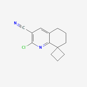 2-Chlorospiro[6,7-dihydro-5H-quinoline-8,1'-cyclobutane]-3-carbonitrile