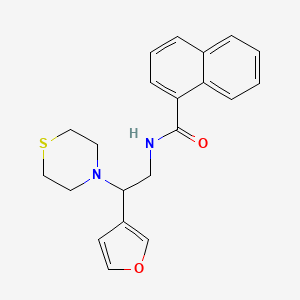 N-(2-(furan-3-yl)-2-thiomorpholinoethyl)-1-naphthamide