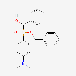 molecular formula C22H24NO3P B2764138 Benzyl (4-(dimethylamino)phenyl)(hydroxy(phenyl)methyl)phosphinate CAS No. 476624-65-4