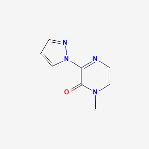 molecular formula C8H8N4O B2764149 1-methyl-3-(1H-pyrazol-1-yl)-1,2-dihydropyrazin-2-one CAS No. 1341116-62-8