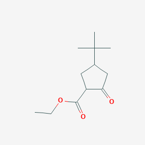 molecular formula C12H20O3 B2764165 Ethyl 4-tert-butyl-2-oxocyclopentane-1-carboxylate CAS No. 37829-06-4