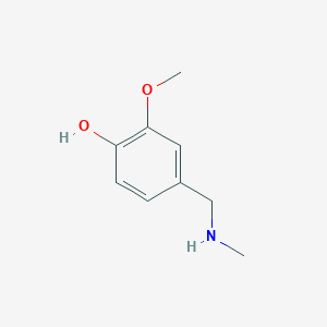 molecular formula C9H13NO2 B2764168 2-Methoxy-4-[(methylamino)methyl]phenol CAS No. 42973-53-5