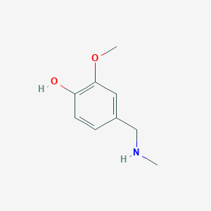 molecular formula C9H13NO2 B2764168 2-Methoxy-4-(methylaminomethyl)phenol CAS No. 42973-53-5