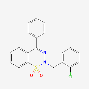 2-(2-chlorobenzyl)-4-phenyl-2H-benzo[e][1,2,3]thiadiazine 1,1-dioxide