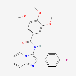 N-[2-(4-fluorophenyl)imidazo[1,2-a]pyridin-3-yl]-3,4,5-trimethoxybenzamide