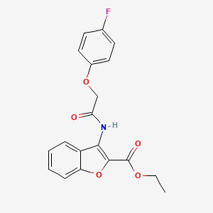 3-[[2-(4-Fluorophenoxy)-1-oxoethyl]amino]-2-benzofurancarboxylic acid ethyl ester