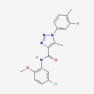 N-(5-chloro-2-methoxyphenyl)-1-(3-fluoro-4-methylphenyl)-5-methyl-1H-1,2,3-triazole-4-carboxamide