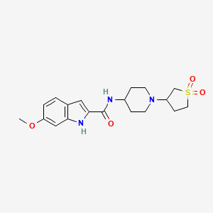 N-(1-(1,1-dioxidotetrahydrothiophen-3-yl)piperidin-4-yl)-6-methoxy-1H-indole-2-carboxamide