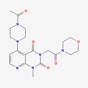 5-(4-acetylpiperazin-1-yl)-1-methyl-3-(2-morpholino-2-oxoethyl)pyrido[2,3-d]pyrimidine-2,4(1H,3H)-dione