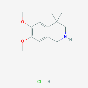 6,7-Dimethoxy-4,4-dimethyl-1,2,3,4-tetrahydroisoquinoline hydrochloride