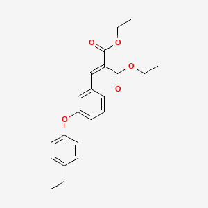 Diethyl 2-{[3-(4-ethylphenoxy)phenyl]methylene}malonate