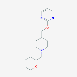 2-[[1-(Oxan-2-ylmethyl)piperidin-4-yl]methoxy]pyrimidine