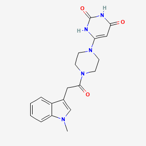 6-[4-[2-(1-Methylindol-3-yl)acetyl]piperazin-1-yl]-1H-pyrimidine-2,4-dione