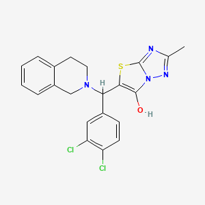 5-((3,4-dichlorophenyl)(3,4-dihydroisoquinolin-2(1H)-yl)methyl)-2-methylthiazolo[3,2-b][1,2,4]triazol-6-ol