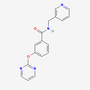 N-(pyridin-3-ylmethyl)-3-(pyrimidin-2-yloxy)benzamide