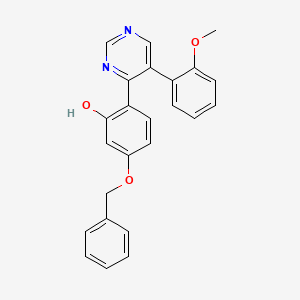 5-(Benzyloxy)-2-(5-(2-methoxyphenyl)pyrimidin-4-yl)phenol