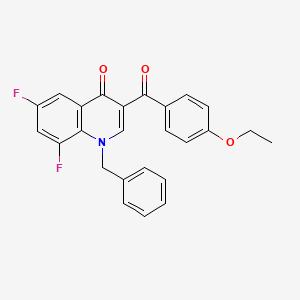 1-Benzyl-3-(4-ethoxybenzoyl)-6,8-difluoro-1,4-dihydroquinolin-4-one