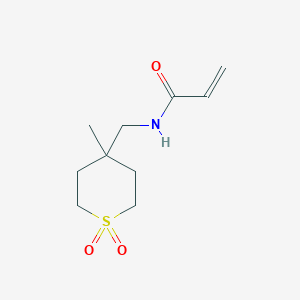 N-[(4-Methyl-1,1-dioxothian-4-yl)methyl]prop-2-enamide