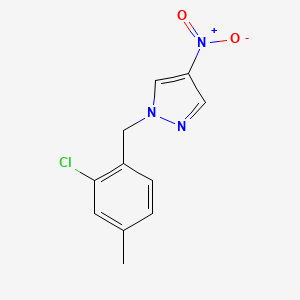 1-[(2-Chloro-4-methylphenyl)methyl]-4-nitro-1H-pyrazole