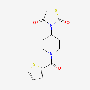 3-(1-(Thiophene-2-carbonyl)piperidin-4-yl)thiazolidine-2,4-dione