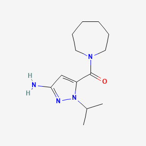 B2764493 5-(Azepan-1-ylcarbonyl)-1-isopropyl-1H-pyrazol-3-amine CAS No. 1894614-82-4