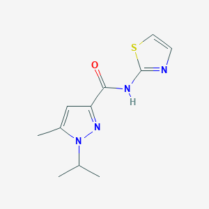 1-isopropyl-5-methyl-N-(thiazol-2-yl)-1H-pyrazole-3-carboxamide