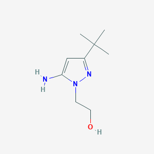 B2764556 2-(5-amino-3-tert-butyl-1H-pyrazol-1-yl)ethan-1-ol CAS No. 908267-36-7