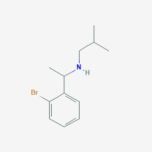 molecular formula C12H18BrN B2764580 [1-(2-Bromophenyl)ethyl](2-methylpropyl)amine CAS No. 1019628-97-7