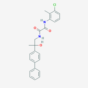 molecular formula C24H23ClN2O3 B2764607 N'-(2-{[1,1'-biphenyl]-4-yl}-2-hydroxypropyl)-N-(3-chloro-2-methylphenyl)ethanediamide CAS No. 1396869-06-9