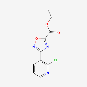 molecular formula C10H8ClN3O3 B2764631 Ethyl 3-(2-chloropyridin-3-yl)-1,2,4-oxadiazole-5-carboxylate CAS No. 890095-91-7