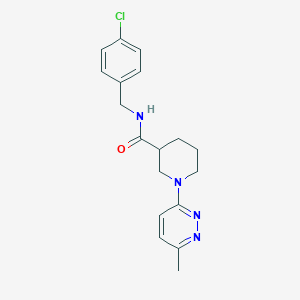 molecular formula C18H21ClN4O B2764679 N-[(4-chlorophenyl)methyl]-1-(6-methylpyridazin-3-yl)piperidine-3-carboxamide CAS No. 2192746-07-7