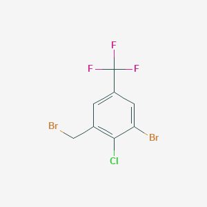 molecular formula C8H4Br2ClF3 B2764681 3-Bromo-2-chloro-5-(trifluoromethyl)benzyl bromide CAS No. 2091543-20-1