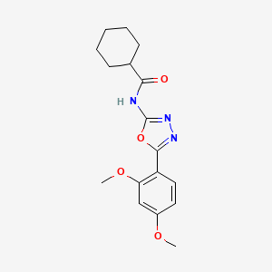 B2764702 N-[5-(2,4-dimethoxyphenyl)-1,3,4-oxadiazol-2-yl]cyclohexanecarboxamide CAS No. 941937-63-9