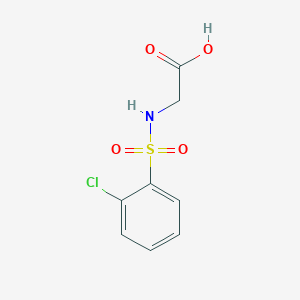 molecular formula C8H8ClNO4S B2764704 2-(2-Chlorobenzenesulfonamido)acetic acid CAS No. 923680-89-1