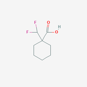 molecular formula C8H12F2O2 B2764707 1-(Difluoromethyl)cyclohexane-1-carboxylic acid CAS No. 1781320-56-6