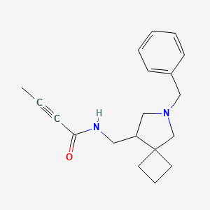 molecular formula C19H24N2O B2764744 N-({6-benzyl-6-azaspiro[3.4]octan-8-yl}methyl)but-2-ynamide CAS No. 2411275-01-7