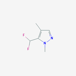 molecular formula C6H8F2N2 B2764760 5-(Difluoromethyl)-1,4-dimethyl-1h-pyrazole CAS No. 1609470-73-6