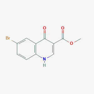 molecular formula C11H8BrNO3 B2764762 6-Bromo-4-hydroxy-quinoline-3-carboxylic acid methyl ester CAS No. 1593717-84-0