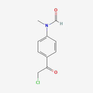 molecular formula C10H10ClNO2 B2764783 N-[4-(2-chloroacetyl)phenyl]-N-methylformamide CAS No. 1152591-86-0
