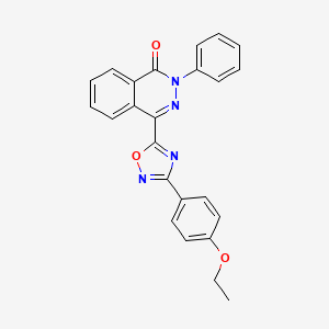 molecular formula C24H18N4O3 B2764822 4-[3-(4-ethoxyphenyl)-1,2,4-oxadiazol-5-yl]-2-phenyl-1,2-dihydrophthalazin-1-one CAS No. 1291838-18-0