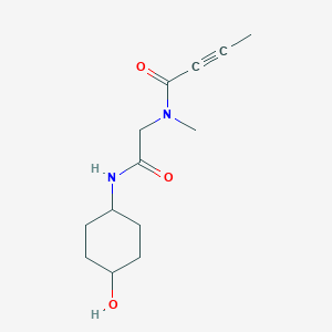 molecular formula C13H20N2O3 B2764836 N-{[(4-hydroxycyclohexyl)carbamoyl]methyl}-N-methylbut-2-ynamide CAS No. 2411270-19-2