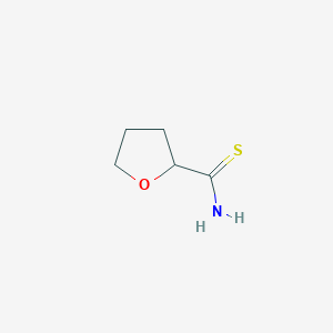 molecular formula C5H9NOS B2764840 Oxolane-2-carbothioamide CAS No. 1100753-12-5