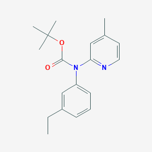molecular formula C19H24N2O2 B2764868 Tert-butyl N-(3-ethylphenyl)-N-(4-methylpyridin-2-yl)carbamate CAS No. 1260788-49-5