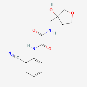 N1-(2-cyanophenyl)-N2-((3-hydroxytetrahydrofuran-3-yl)methyl)oxalamide