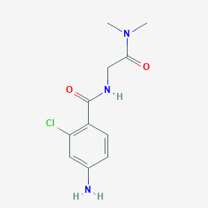 2-[(4-amino-2-chlorophenyl)formamido]-N,N-dimethylacetamide