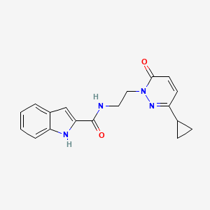 N-(2-(3-cyclopropyl-6-oxopyridazin-1(6H)-yl)ethyl)-1H-indole-2-carboxamide