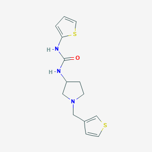 3-(Thiophen-2-yl)-1-{1-[(thiophen-3-yl)methyl]pyrrolidin-3-yl}urea